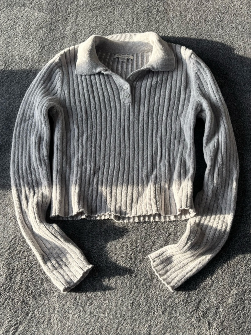 american eagle collared sweater